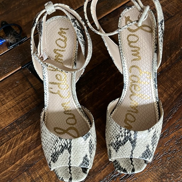 Perfect condition! Sam Edelman Snakeskin Platform Sandals size 8 - Picture 4 of 7